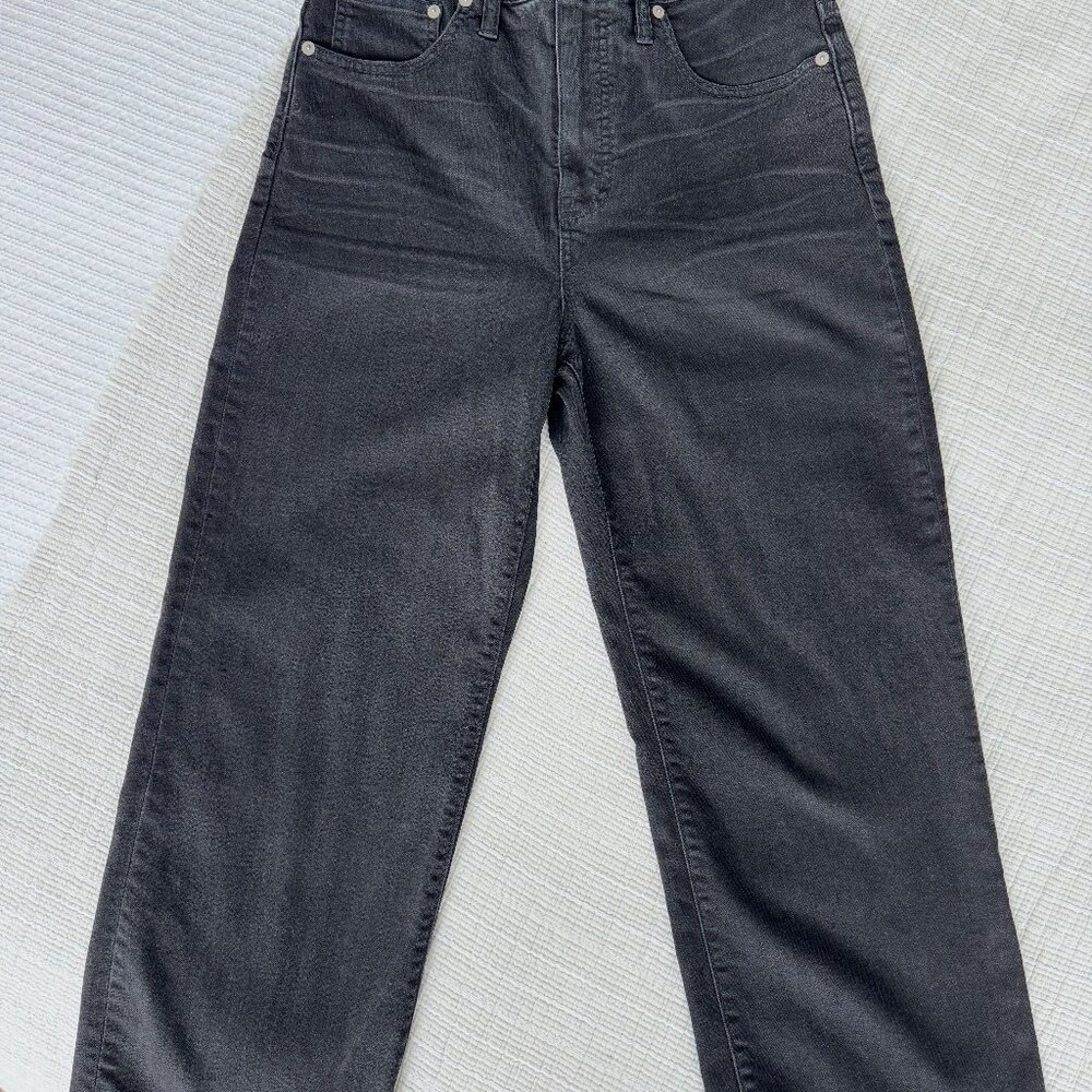 Madwell high waisted cropped black jeans